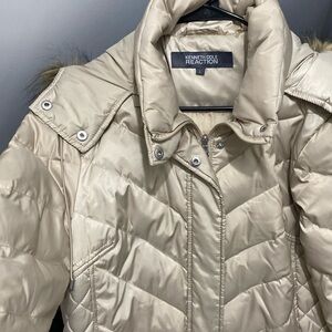 Kenneth Cole Hooded Puffer Coat